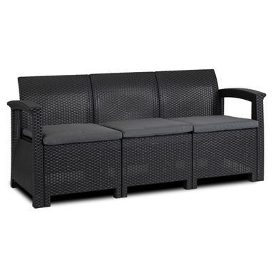 Комплект садовой мебели MEBEL ELITE BRANDON Черный