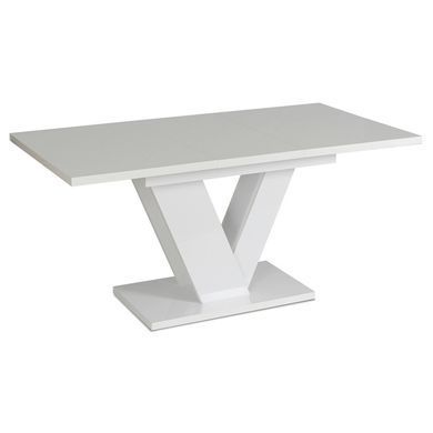 Стіл розкладний MEBEL ELITE CLARK 120(160)х80 см Білий жива фотографія