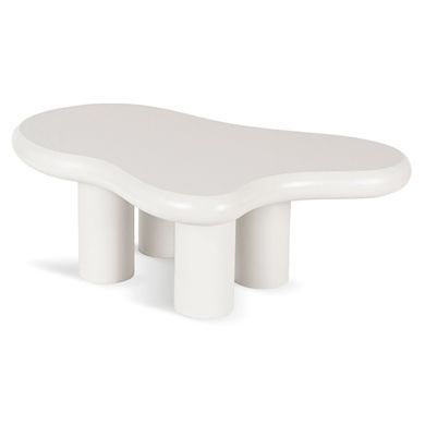 Журнальний столик MEBEL ELITE PLAYA 117x76 Білий жива фотографія