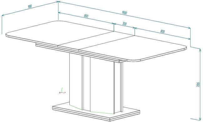 Стіл розкладний CRYSTAL D/S MAX Intarsio 160(220)x90 стоун бейж/шовковий камінь жива фотографія