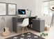 Стол офисный письменный Perfect Home Тео / Teo 3S/138 с 3 ящиками Графит