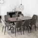 Стол раскладной круглый MEBEL ELITE DORIAN 80(160)х80 см Орех/Черный