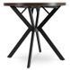 Стол раскладной круглый MEBEL ELITE DORIAN 80(160)х80 см Орех/Черный