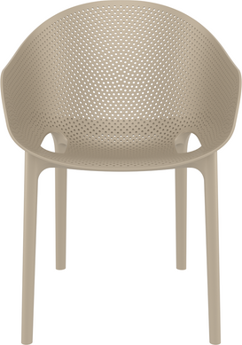 Комплект 2 стула Siesta Onto Sky Pro + Стол круглый Siesta Sky Folding Table 60 - Taupe реальная фотография