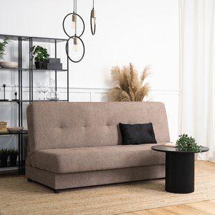 Диван раскладной MEBEL ELITE ARUBA 188 см Коричневый