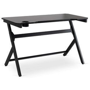 Письменный стол MEBEL ELITE BLECK 120 см Черный реальная фотография