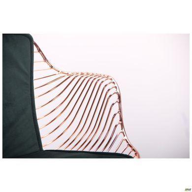 Кресло Ibis rose gold AMF Темно Зеленый / Золото реальная фотография