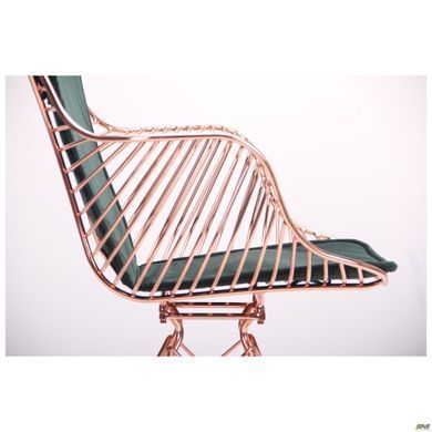 Кресло Ibis rose gold AMF Темно Зеленый / Золото реальная фотография