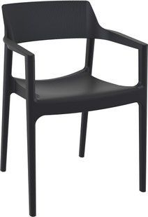 Стілець Siesta Onto Tulum Armchair Black жива фотографія