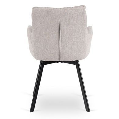 Стілець поворотний MEBEL ELITE CORTADO Velvet Сірий жива фотографія