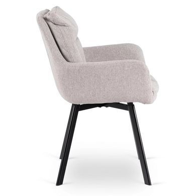 Стілець поворотний MEBEL ELITE CORTADO Velvet Сірий жива фотографія