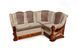 Мягкий уголок Визит Микс Мебель 175*130(Beige+Brown)орех реальная фотография