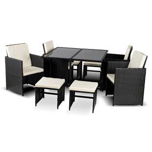 Комплект садових меблів MEBEL ELITE BONITO Чорний