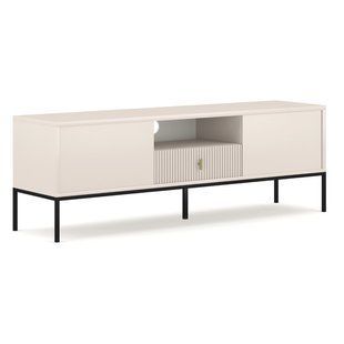 ТВ Тумба MEBEL ELITE MARCOS 154 Кашемир реальная фотография