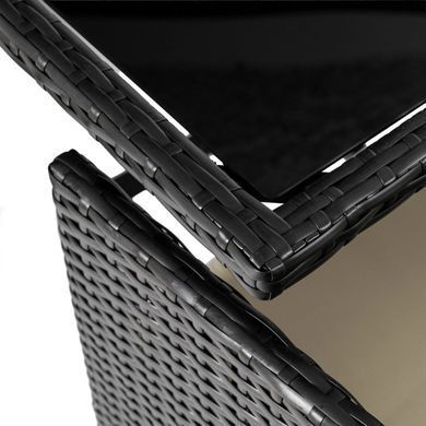 Комплект садових меблів MEBEL ELITE BONITO Чорний