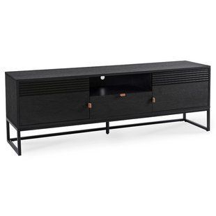 ТВ Тумба MEBEL ELITE GARDA 160 Чорний жива фотографія