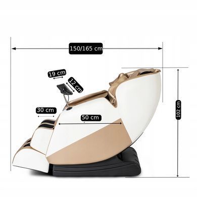 Массажное кресло MEBEL ELITE RX ULTRA PRO MAX экокожа бежевий