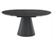 Стіл розкладний ANGEL II Signal 120(160)x120 Ефект мармуру/ чорний