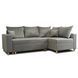Кутовий диван оксамитовий MEBEL ELITE MARKUS Velvet 238 см Cірий (правий)