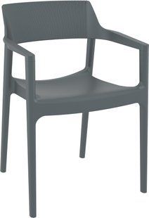 Стілець Siesta Onto Tulum Armchair Dark Grey жива фотографія