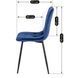 Стул бархатный MEBEL ELITE ROBIN Velvet Темно-синий