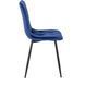 Стул бархатный MEBEL ELITE ROBIN Velvet Темно-синий