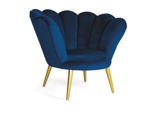 Крісло MAGNOLIA Velvet 1 Gold Signal Синій **