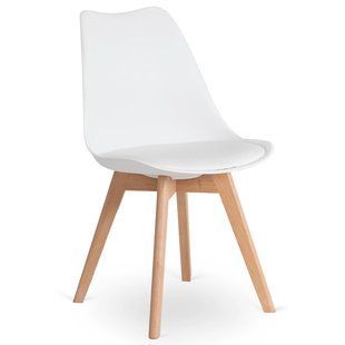 Стул MEBEL ELITE SCANDI Белый/Дуб реальная фотография