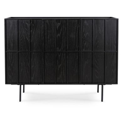 Комод MEBEL ELITE ANASTAZJA Чорний жива фотографія