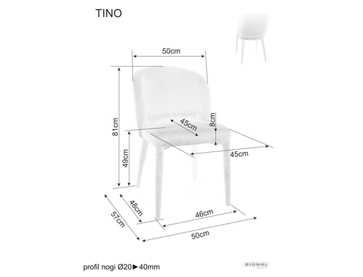 Стул TINO WIND Signal Светлая Оливка реальная фотография