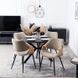 Стілець оксамитовий MEBEL ELITE DAKOTA Velvet, Дуб золотий / Беж