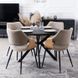 Стілець оксамитовий MEBEL ELITE DAKOTA Velvet, Дуб золотий / Беж