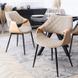 Стілець оксамитовий MEBEL ELITE DAKOTA Velvet, Дуб золотий / Беж