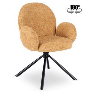 Стілець поворотний MEBEL ELITE MUSSO Гірчичний жива фотографія