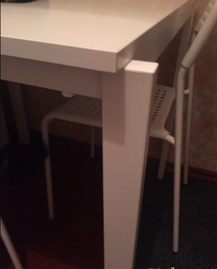 Стол обеденный MELLTORP IKEA 75х75 Белый реальная фотография