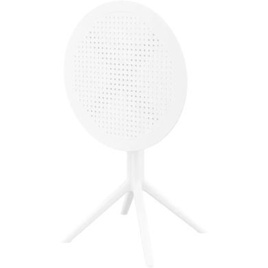 Cтол круглый Siesta Onto Sky Folding Table 60 White реальная фотография