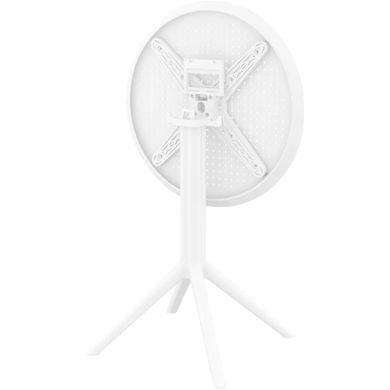 Cтол круглый Siesta Onto Sky Folding Table 60 White реальная фотография