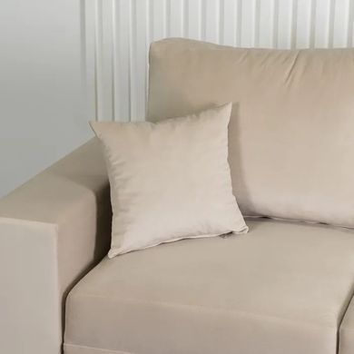 Диван 3-х местный бархатный MEBEL ELITE NICOLO Velvet 238 см Бежевый