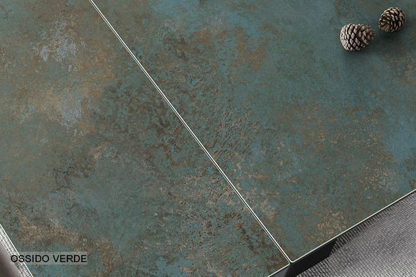 Стол Обеденный WESTIN CERAMIC Signal 160(240)X90 Бирюза / Черный реальная фотография