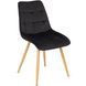 Стул бархатный MEBEL ELITE RODRI Velvet Черный / Натуральный