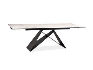 Стол Обеденный WESTIN III CERAMIC Signal 180(260)X90 Эффект Мрамора реальная фотография