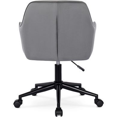 Стілець офісний поворотний оксамитовий MEBEL ELITE LUCY Velvet Сірий жива фотографія