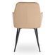 Комплект стіл MEBEL ELITE HAMPTON 160(240)х90 см, дуб/чорний , та 4 стільців BRESSO беж