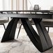 Стіл розкладний MEBEL ELITE DEVON 160(220)х90 см Чорний мармур/чорний