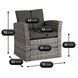 Комплект садовой мебели MEBEL ELITE DOVER Серый