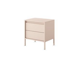 Тумба приліжкова Perfect Home Сенсо / Senso 2S/53 з 2 шухлядами Беж жива фотографія